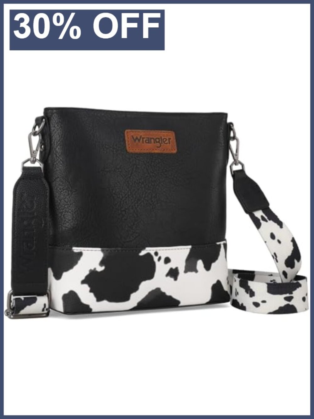 Vegan Leather Wrangler Crossbody Shoulder Bag Handbag